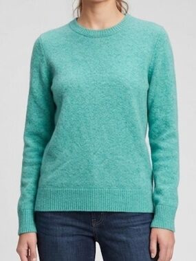 J. Crew Women's Crewneck Sweater in Teal Green